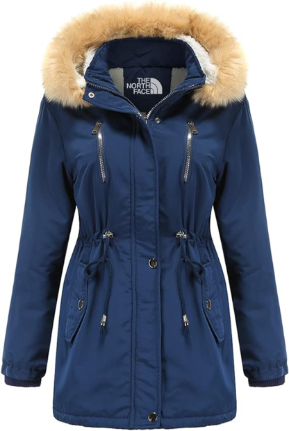 Winter Hooded Zip-Up Parka Jacket-WOMEN'S