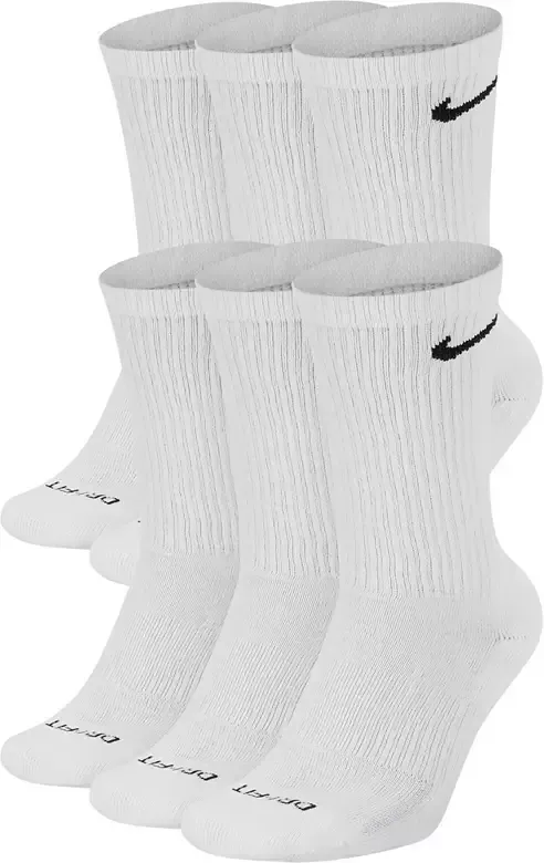 Nitthhke Dri-FIT Everyday Plus Cushioned Training Crew Socks - 6 Pack