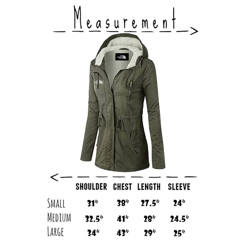 2025 TNF®-Womens Cotton Anorak Lightweight Utility Parka Jackets with Drawstring -  WOMEN'S