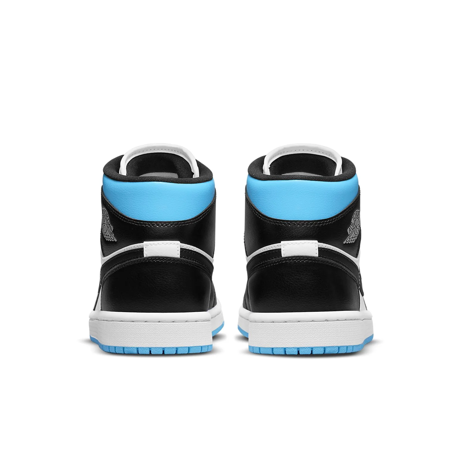 (WMNS) Air jtthhordan 1 Mid 'University Blue Black White' BQ6472-102