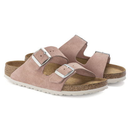 Arizona Soft Footbed Suede Leather Pink Clay