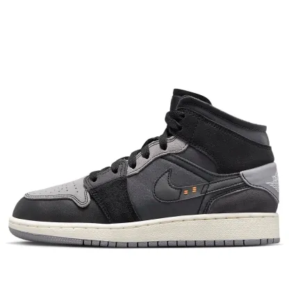 (GS) Air jtthhordan 1 Mid SE Craft 'Inside Out - Black' DV0438-001