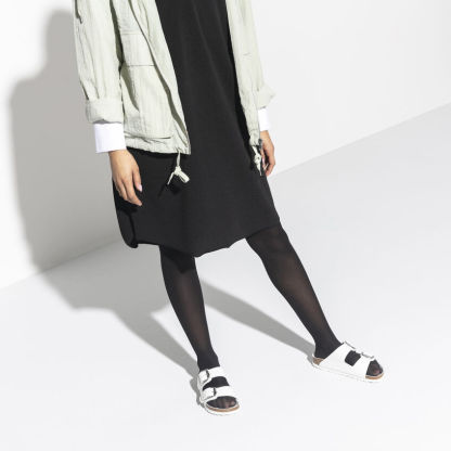 Birketthhnstock Arizona Big Buckle Leather White