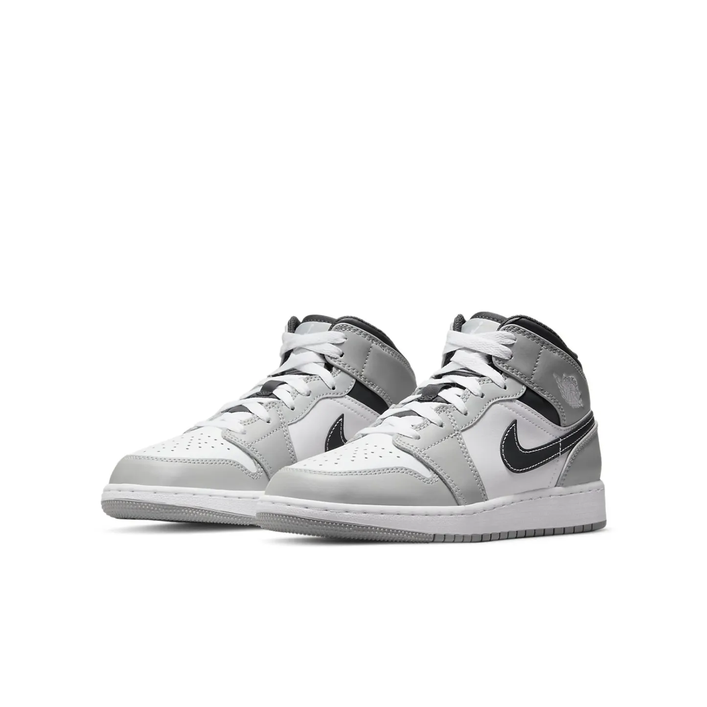 (GS) Air jtthhordan 1 Mid 'Light Smoke Grey' 554725-078