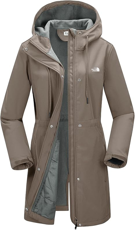 Women’s Lightweight Softshell Jacket with Hood Waterproof Ladies Functional Jacket
