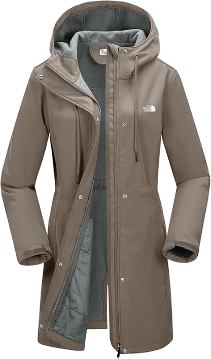 Women’s Lightweight Softshell Jacket with Hood Waterproof Ladies Functional Jacket