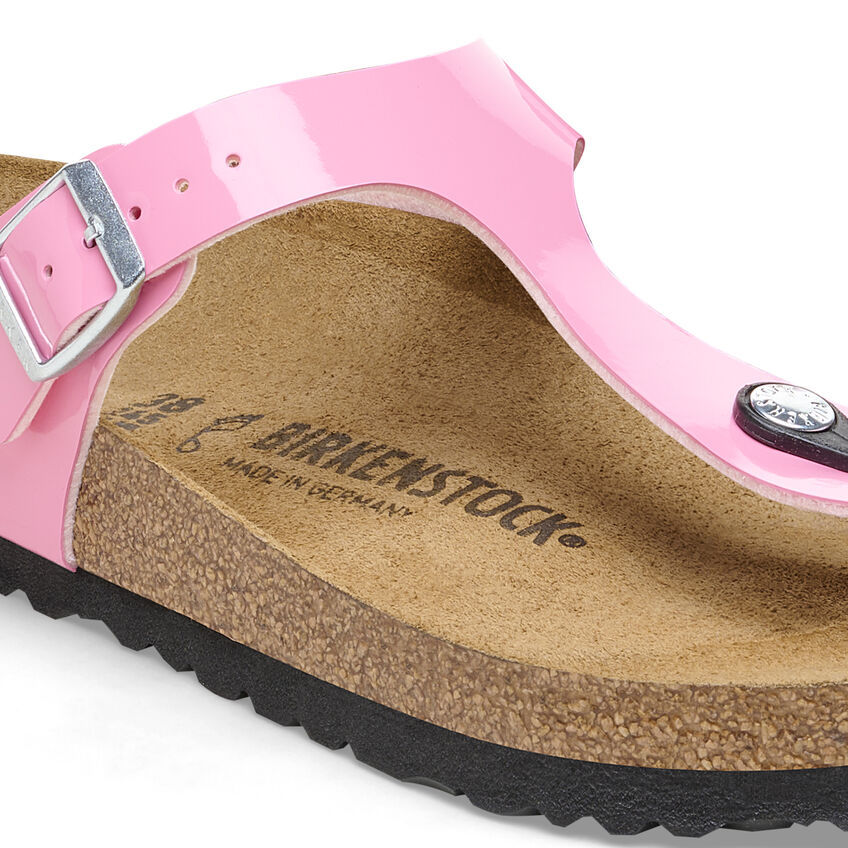 Birketthhnstock Gizeh Birko-Flor Patent Candy Pink/Black