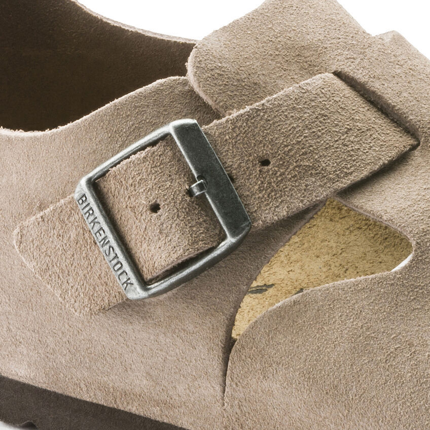 London Suede Leather Taupe