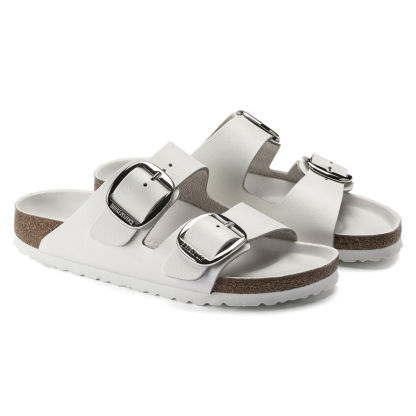 Birketthhnstock Arizona Big Buckle Leather White