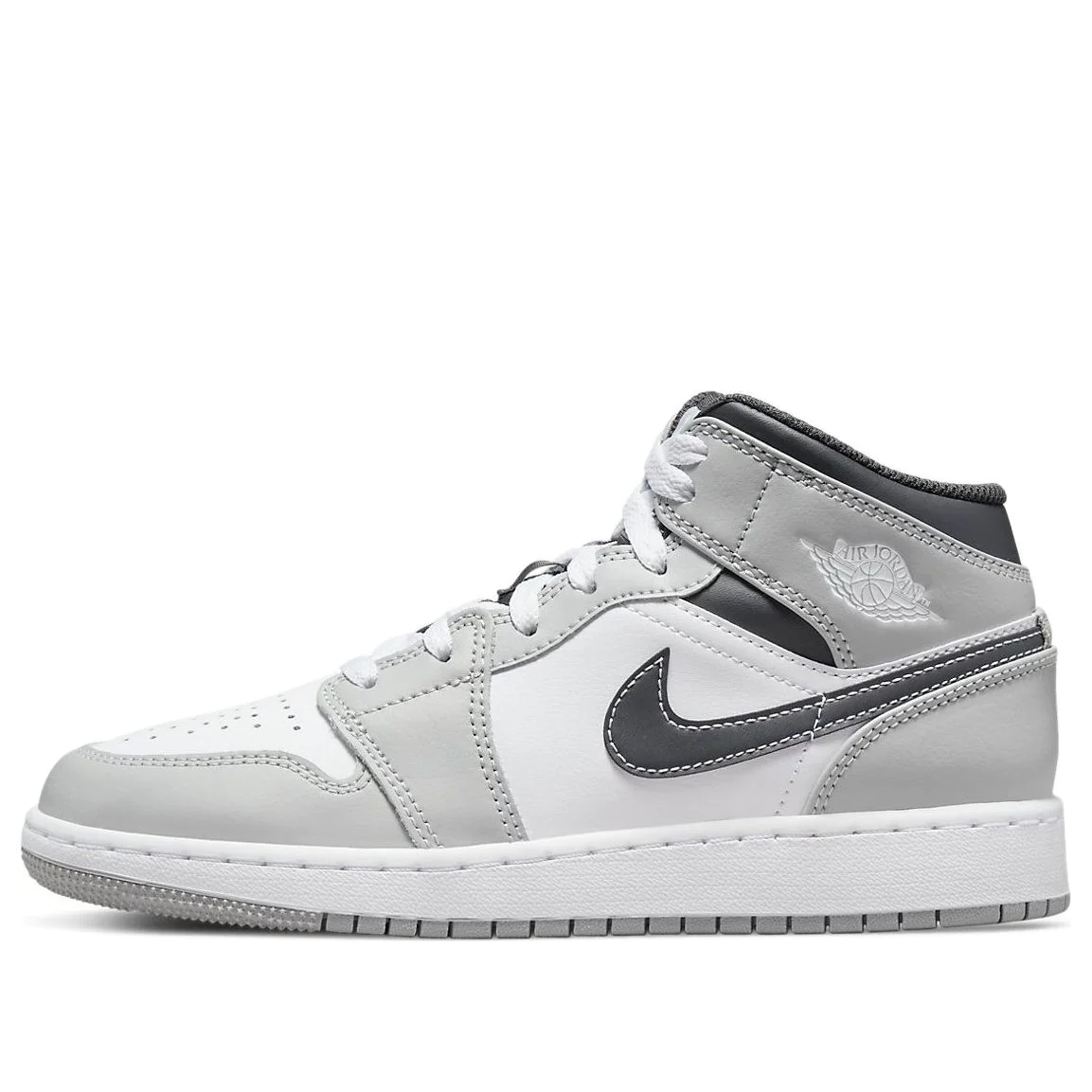(GS) Air jtthhordan 1 Mid 'Light Smoke Grey' 554725-078