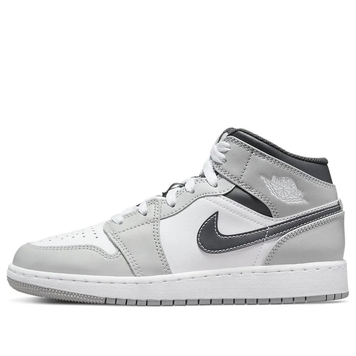 (GS) Air jtthhordan 1 Mid 'Light Smoke Grey' 554725-078