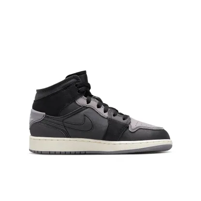 (GS) Air jtthhordan 1 Mid SE Craft 'Inside Out - Black' DV0438-001
