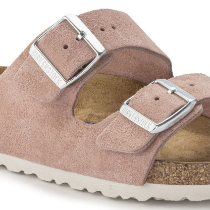 Arizona Soft Footbed Suede Leather Pink Clay