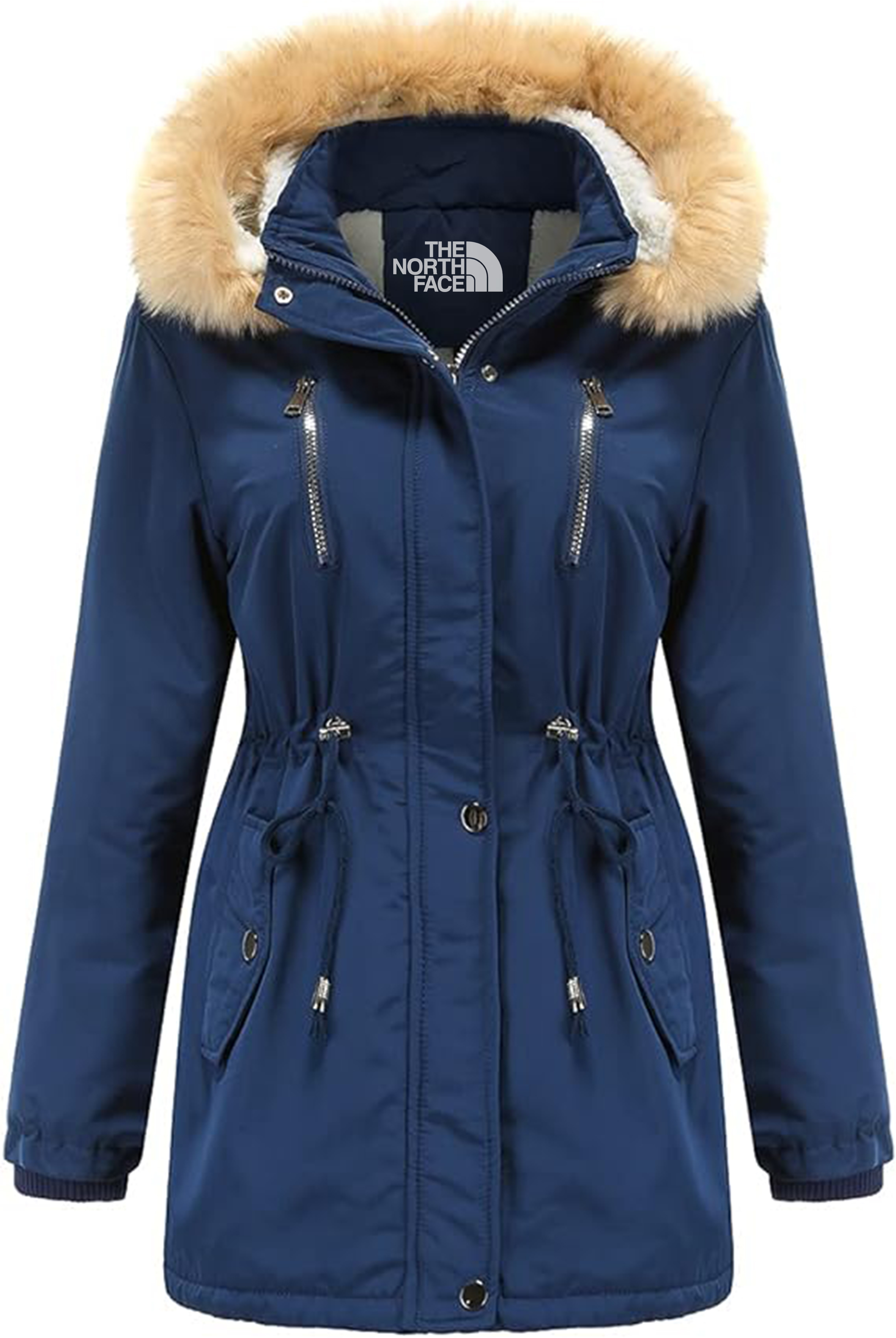 Winter Hooded Zip-Up Parka Jacket-WOMEN'S