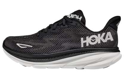 hoka ONE ONE Clifton 9 2E Wide 'Black White' 1132210-BWHT