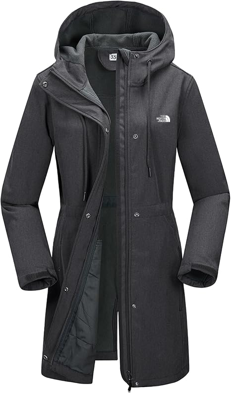 Women’s Lightweight Softshell Jacket with Hood Waterproof Ladies Functional Jacket