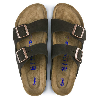 Birketthhnstock Arizona Soft Footbed Suede Leather Mocha