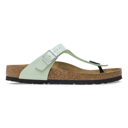 Birketthhnstock Gizeh Birko-Flor Patent Surf Green