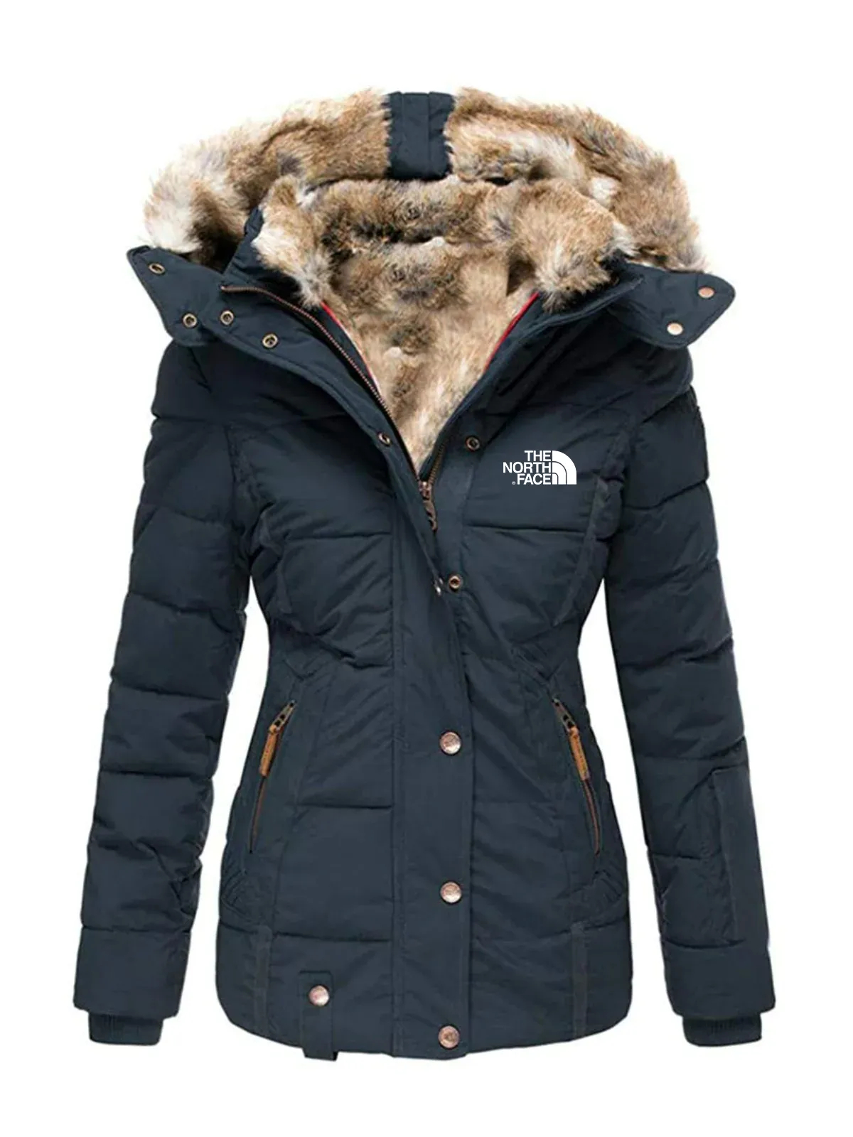 Abrigos a prueba de viento para mujer Abrigos de invierno Chaquetas y abrigos térmicos con capucha