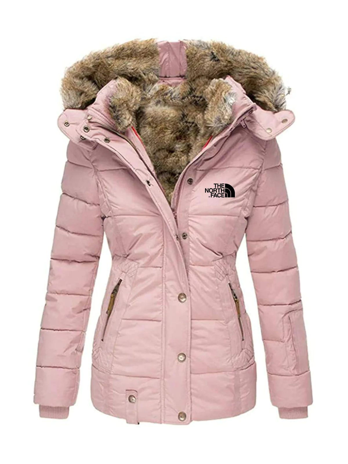 Abrigos a prueba de viento para mujer Abrigos de invierno Chaquetas y abrigos térmicos con capucha