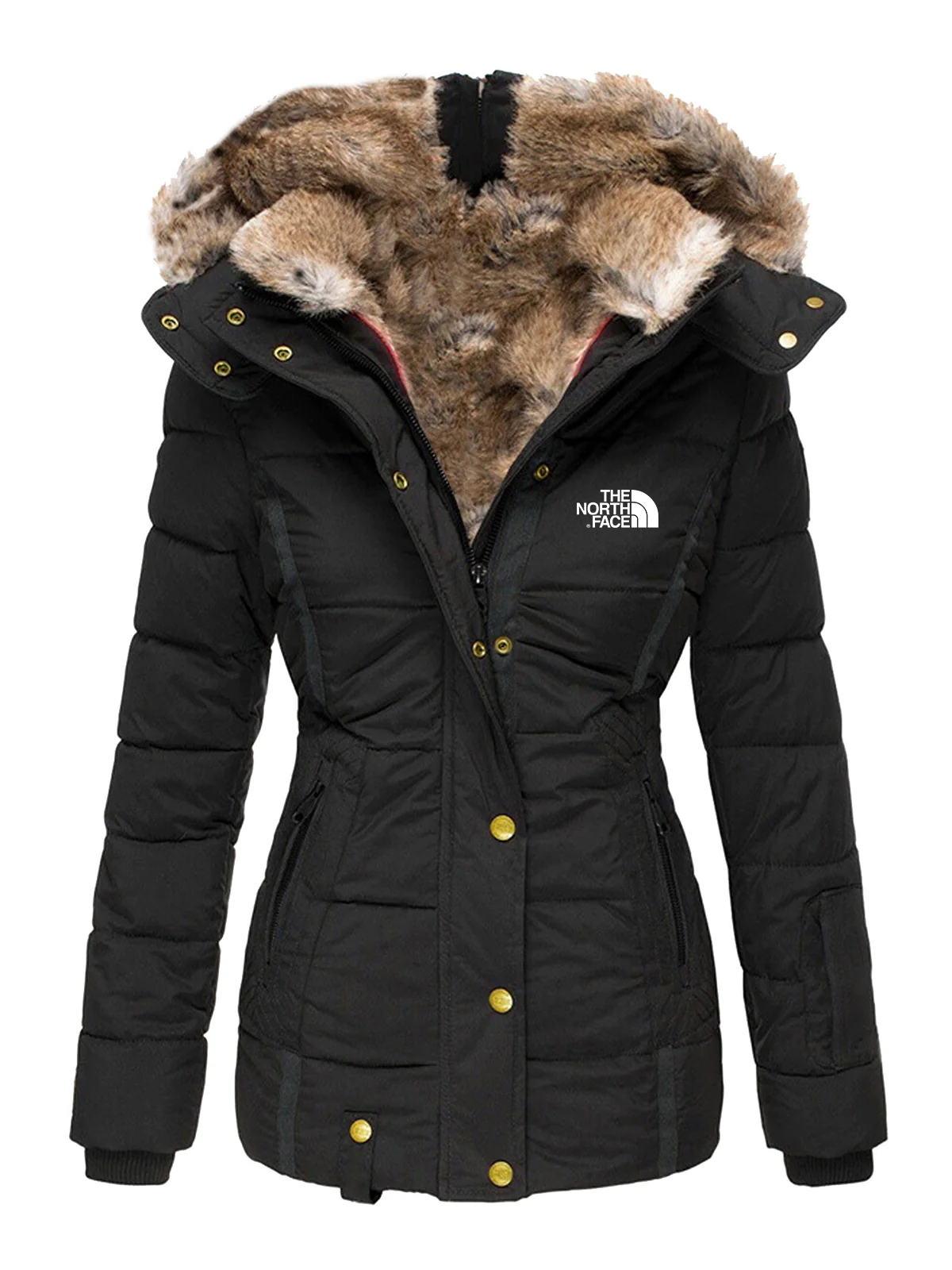 Abrigos a prueba de viento para mujer Abrigos de invierno Chaquetas y abrigos térmicos con capucha