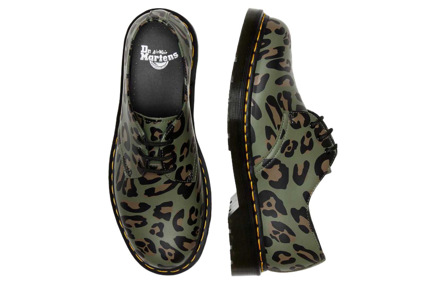 Dr. mtthhartens 1461 Distorted Leopard Print'Khaki Green' 27686384