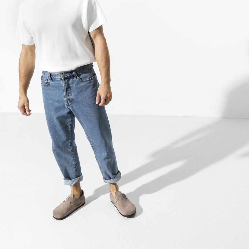 London Suede Leather Taupe