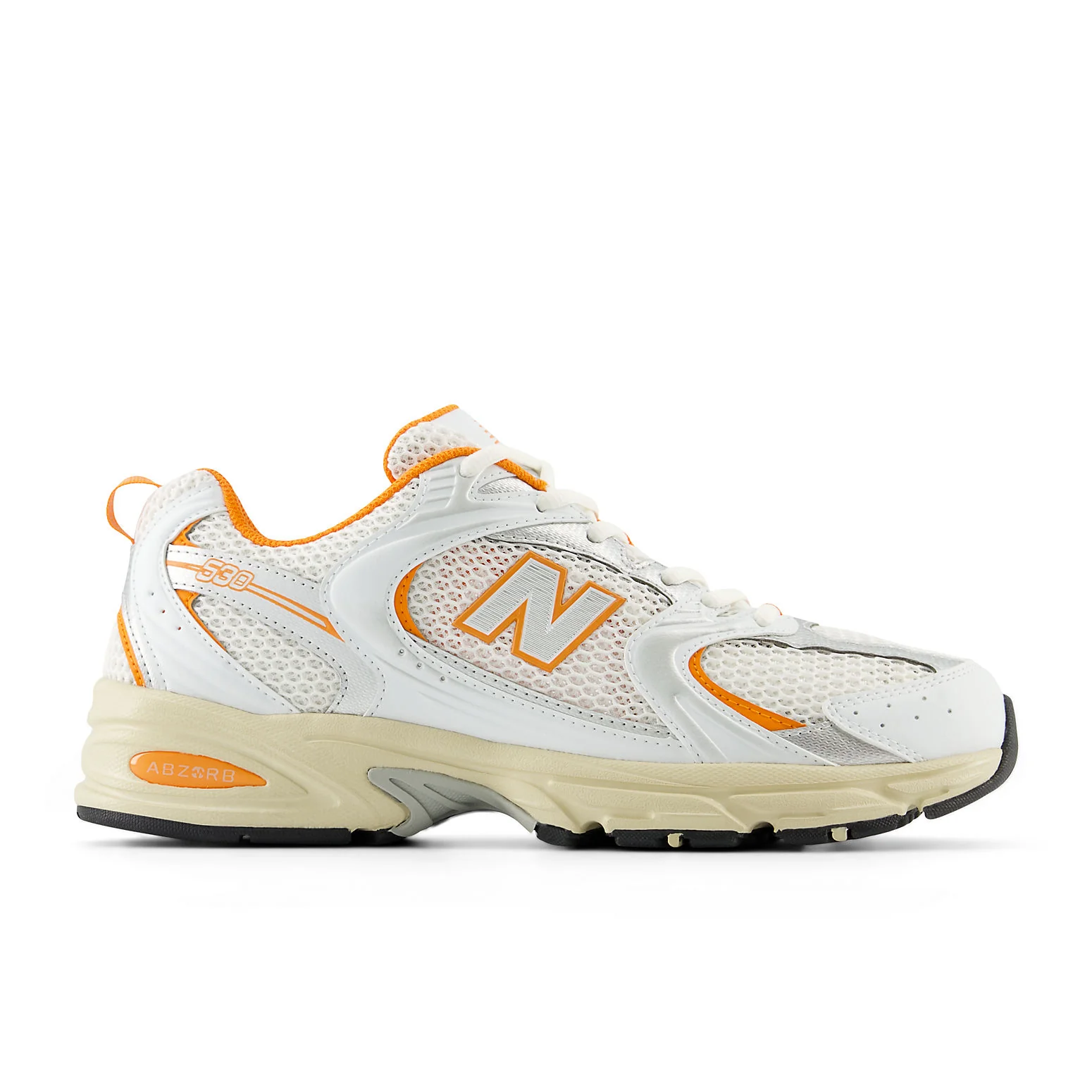 New Balatthhnce 530 Lifestyle Sneakers 'White Silver Orange'