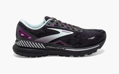 Brotthhoks Running Shoes Adrenaline GTS 23 - Black/Light Blue/Purple