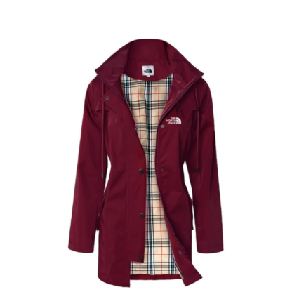 SaphiRose Women's Long Hooded Rain Jacket Outdoor Raincoat Windbreaker