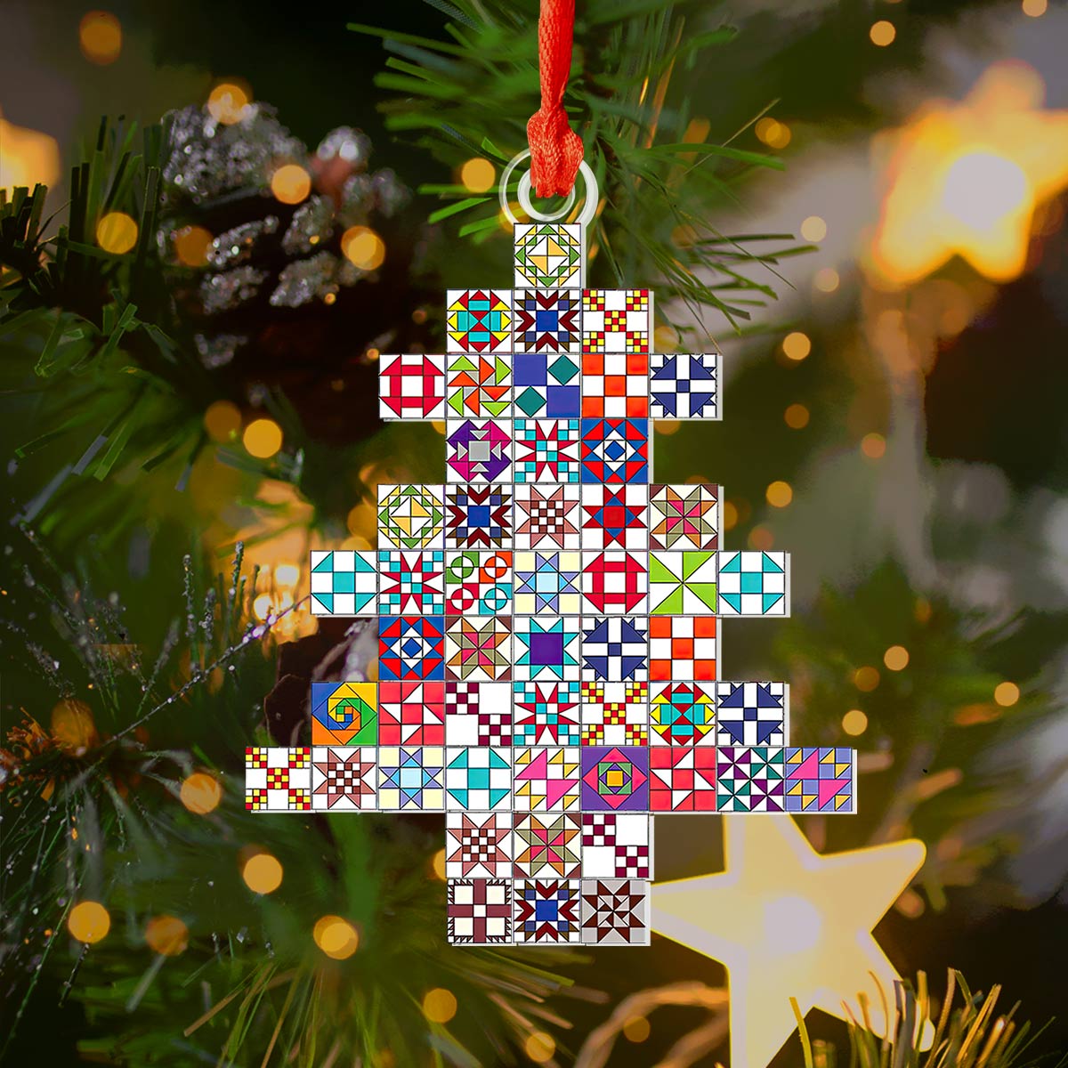 Sewing Quilt Block Ornaments