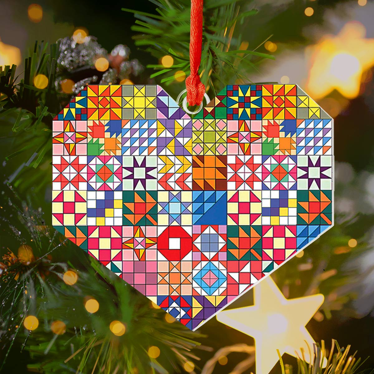 Sewing Quilt Block Ornaments