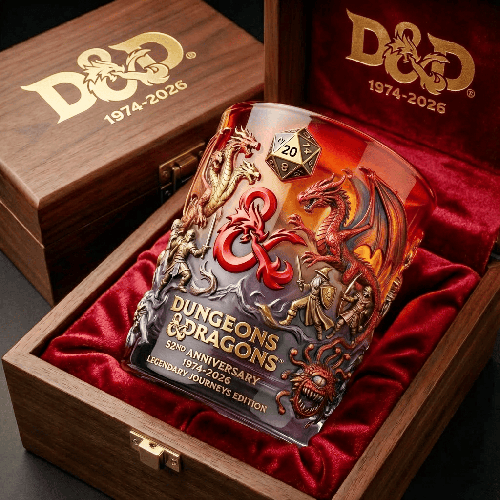 Dungeons & Dragons 52nd Anniversary Glass