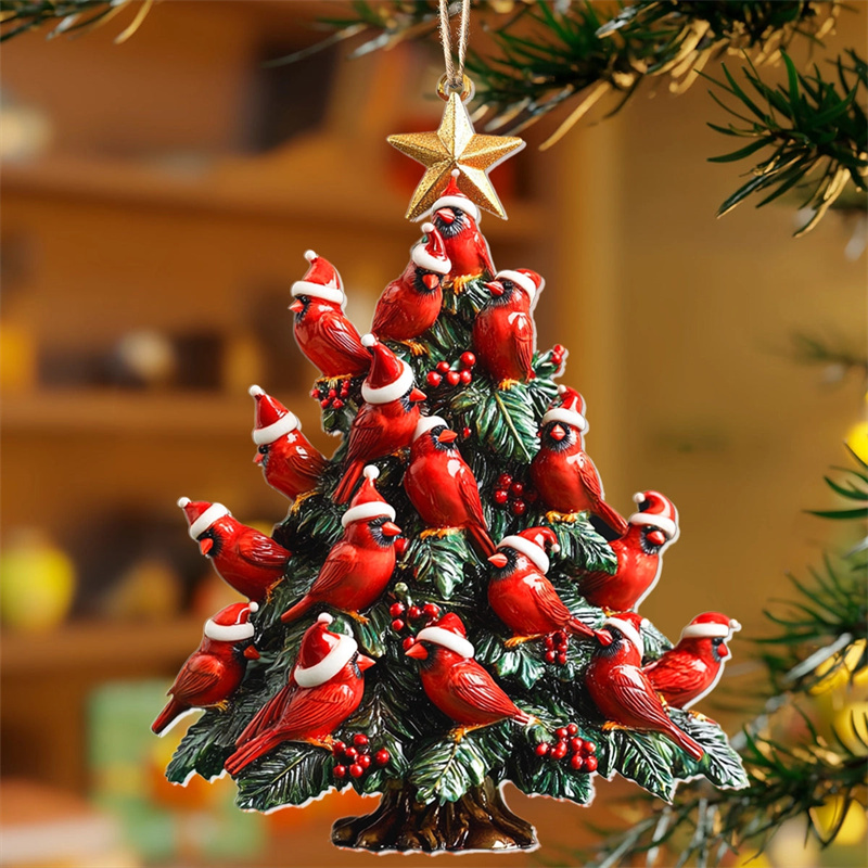 Cardinal Christmas Tree