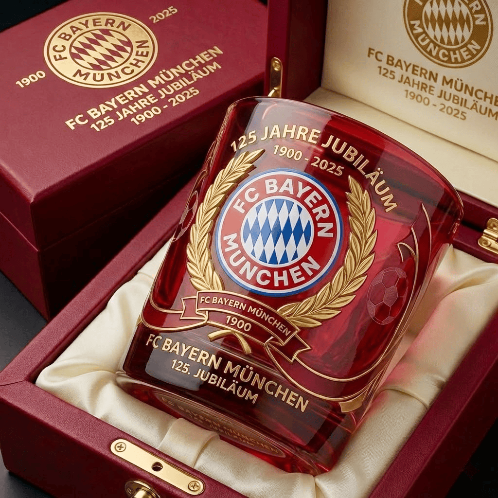 FC Bayern München 125th Anniversary Glass