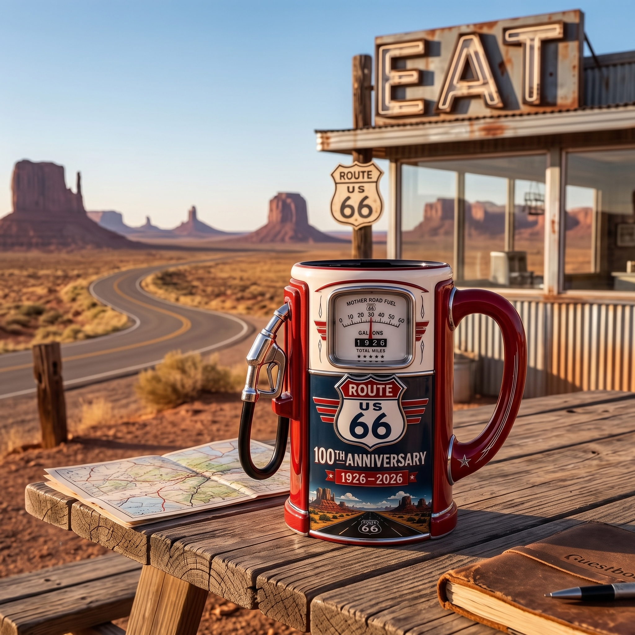 Route 66 1926-2026 100th Anniversary Mug