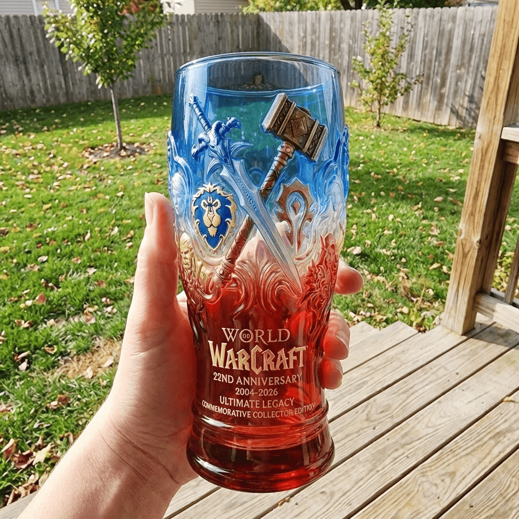 World of Warcraft 22nd Anniversary Commemorative Glass 