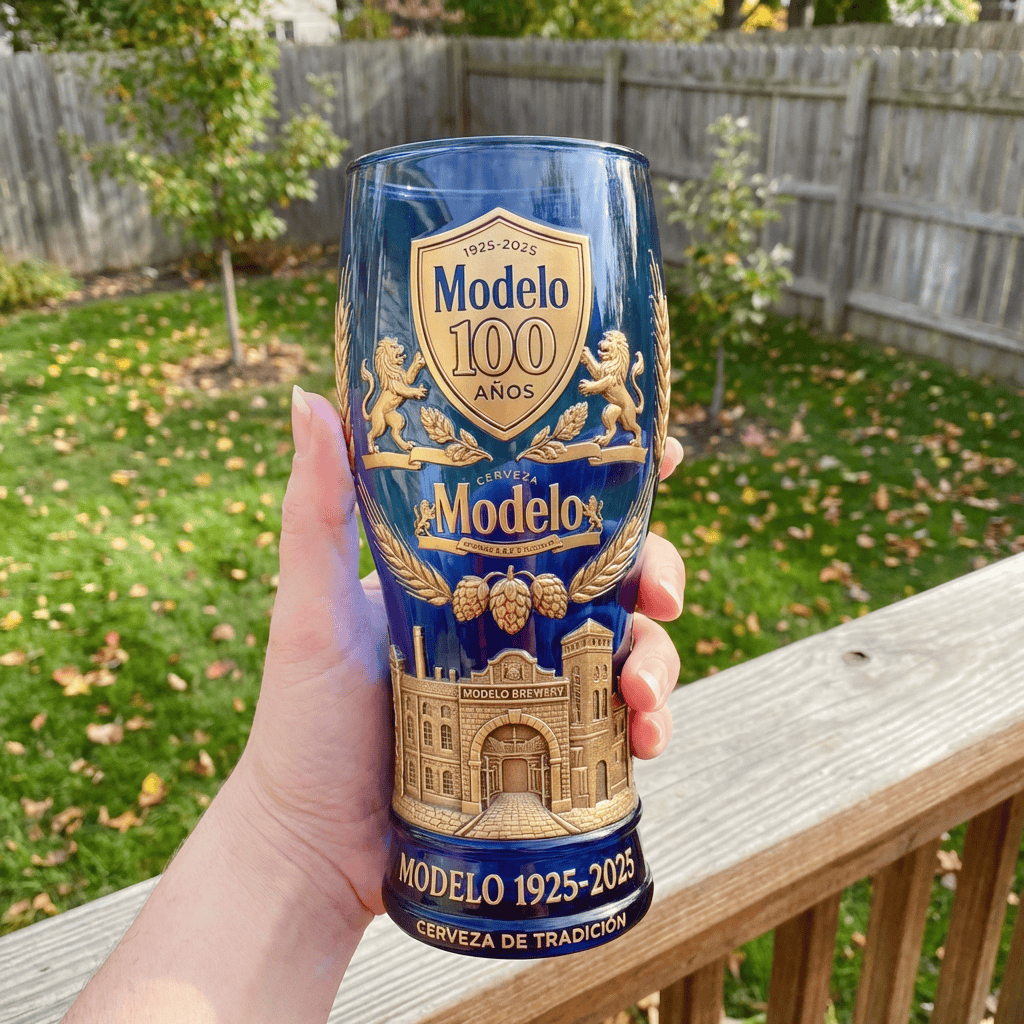 The Modelo 100th Anniversary Heritage Glass