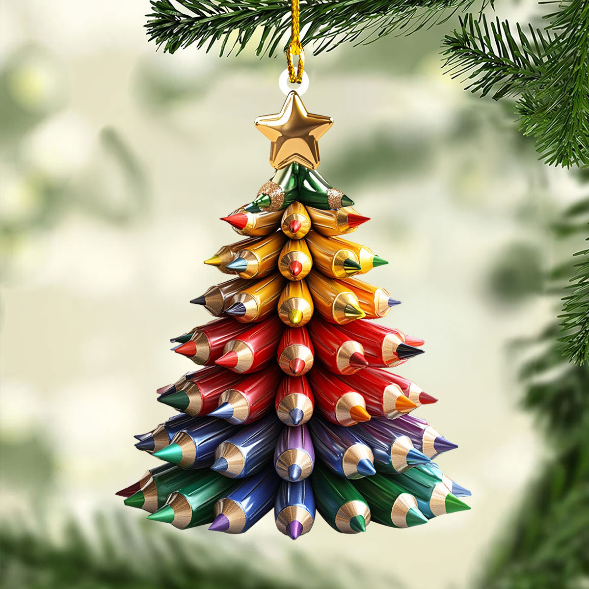 Holiday Pencil Tree Ornament