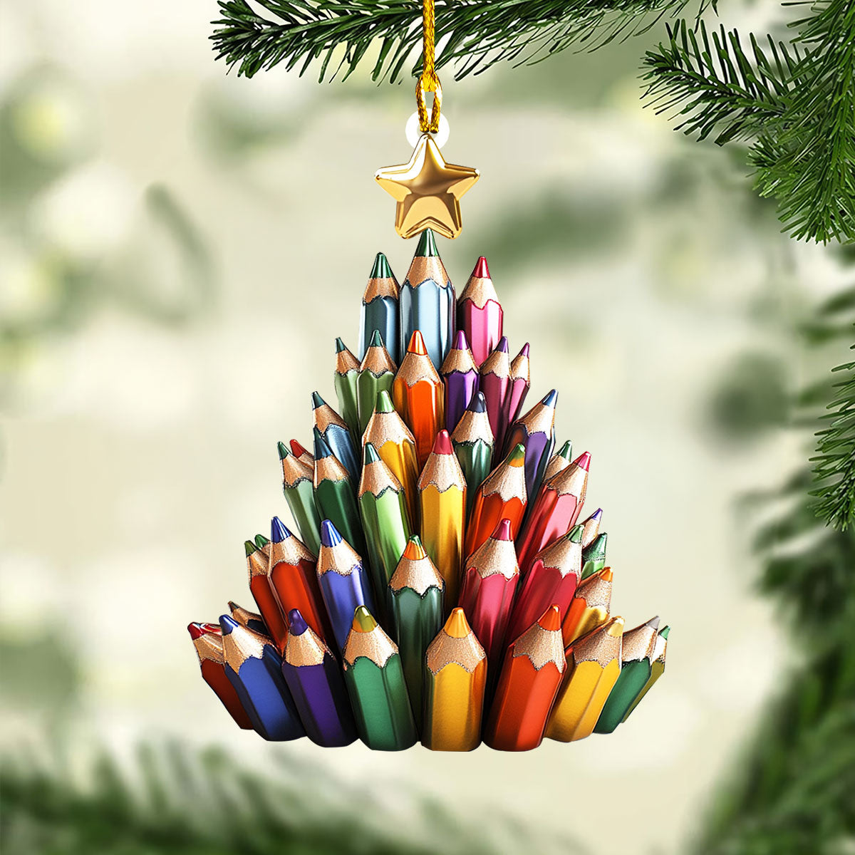 Holiday Pencil Tree Ornament