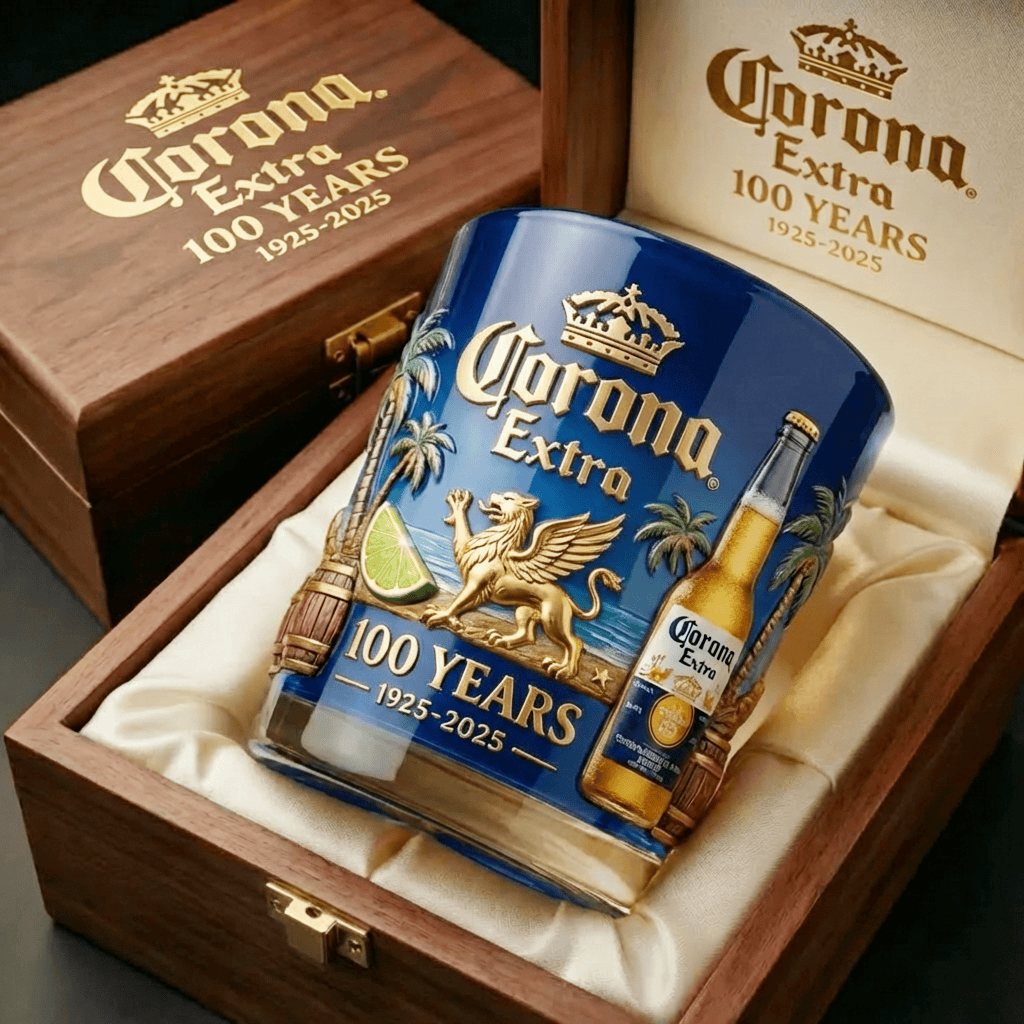 The Corona Extra 100th Anniversary Heritage Glass