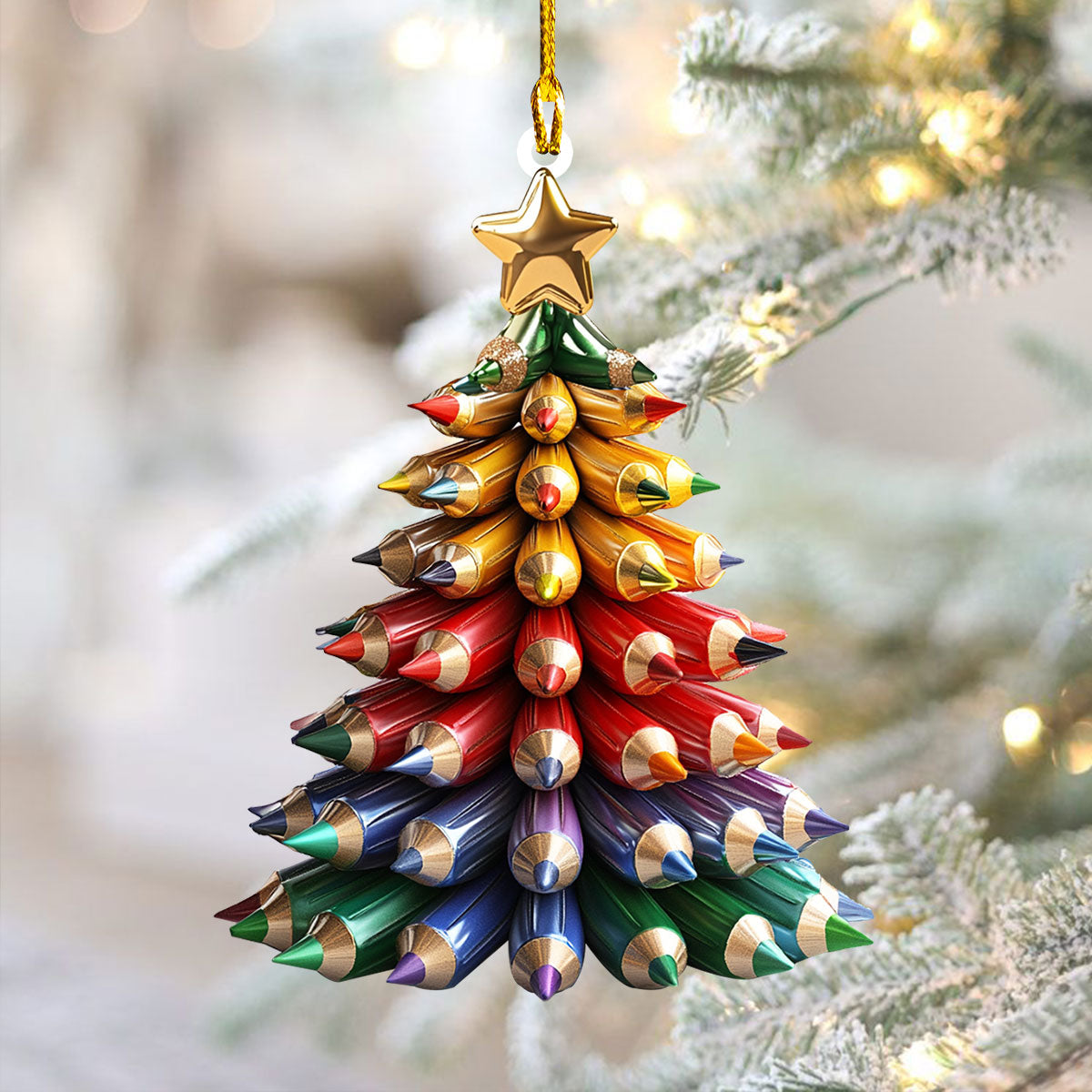 Holiday Pencil Tree Ornament