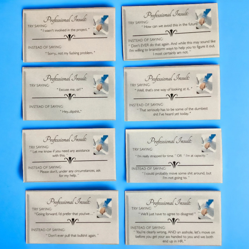 Professional Insults Affirmation Jar