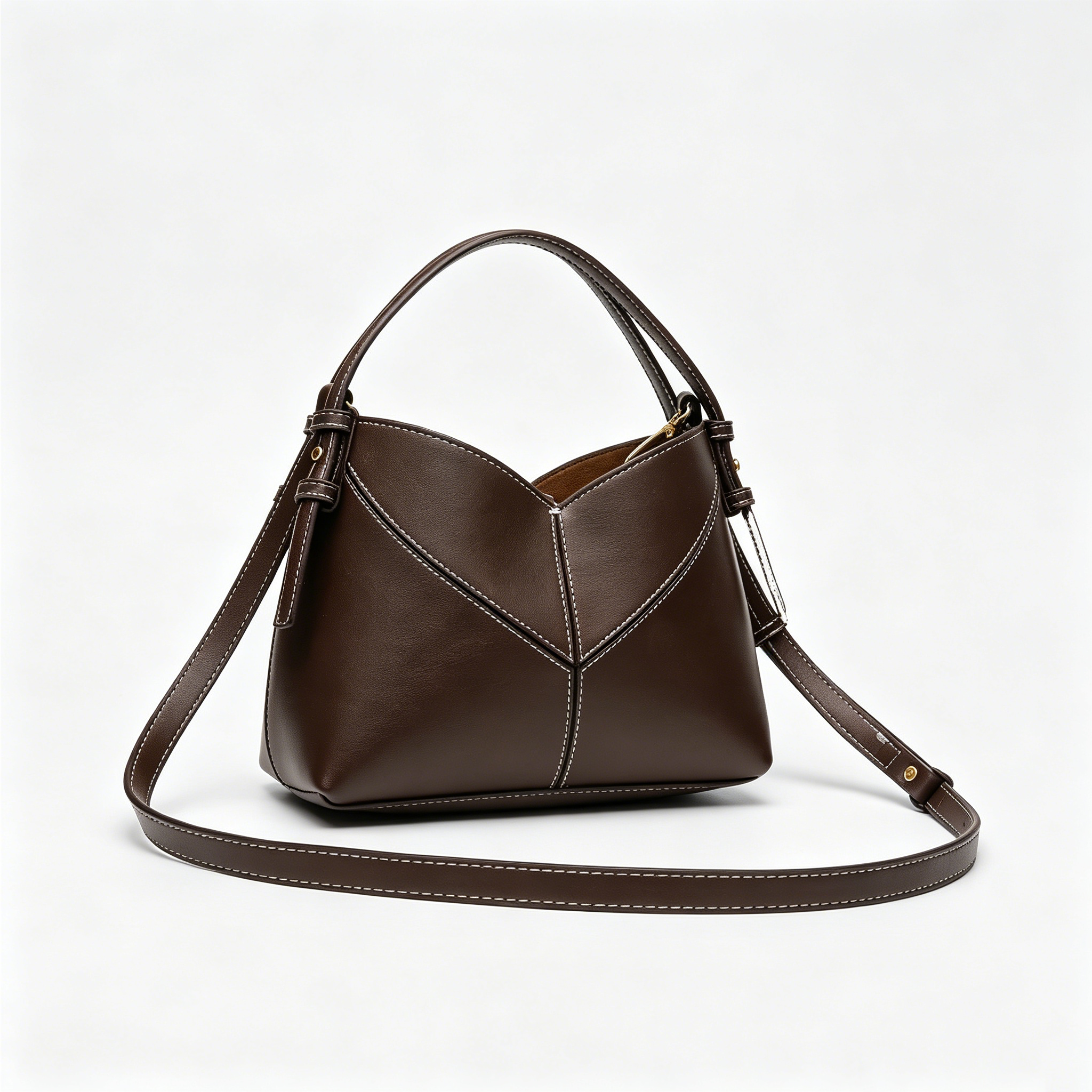 MINI SEAM DETAIL BUCKET BAG