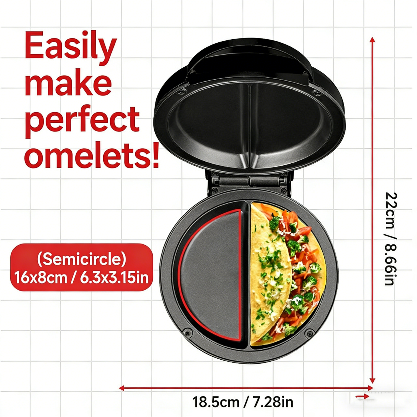 Multifunctional pancake maker, barbecue pizza maker, home breakfast