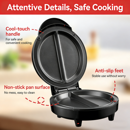 Multifunctional pancake maker, barbecue pizza maker, home breakfast
