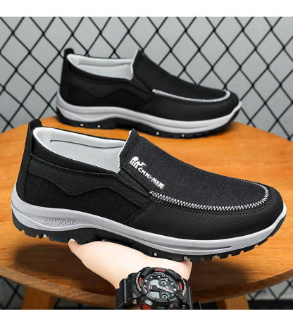 (Limited Time Sale 70% OFF) Men's Slip-On Walking Shoes with Lightweight Cushioned Sole