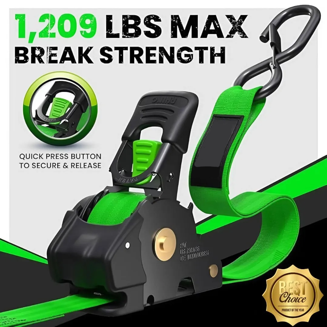 🎁 Limited Time – Upgraded 2025 Retractable Ratchet Strap (Perfect Gift for Men💙)