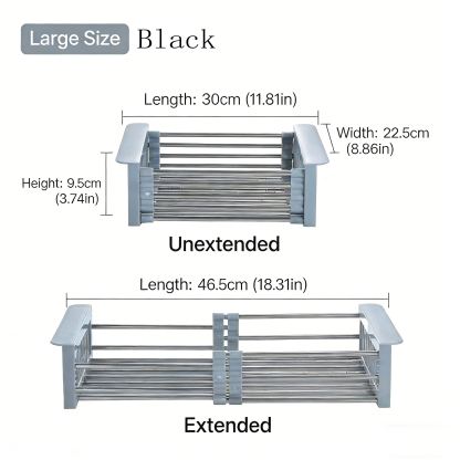 Extend kitchen sink drain basket