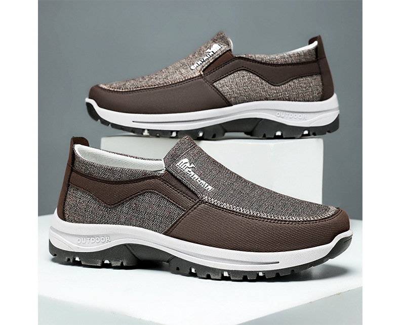 (Limited Time Sale 70% OFF) Men's Slip-On Walking Shoes with Lightweight Cushioned Sole